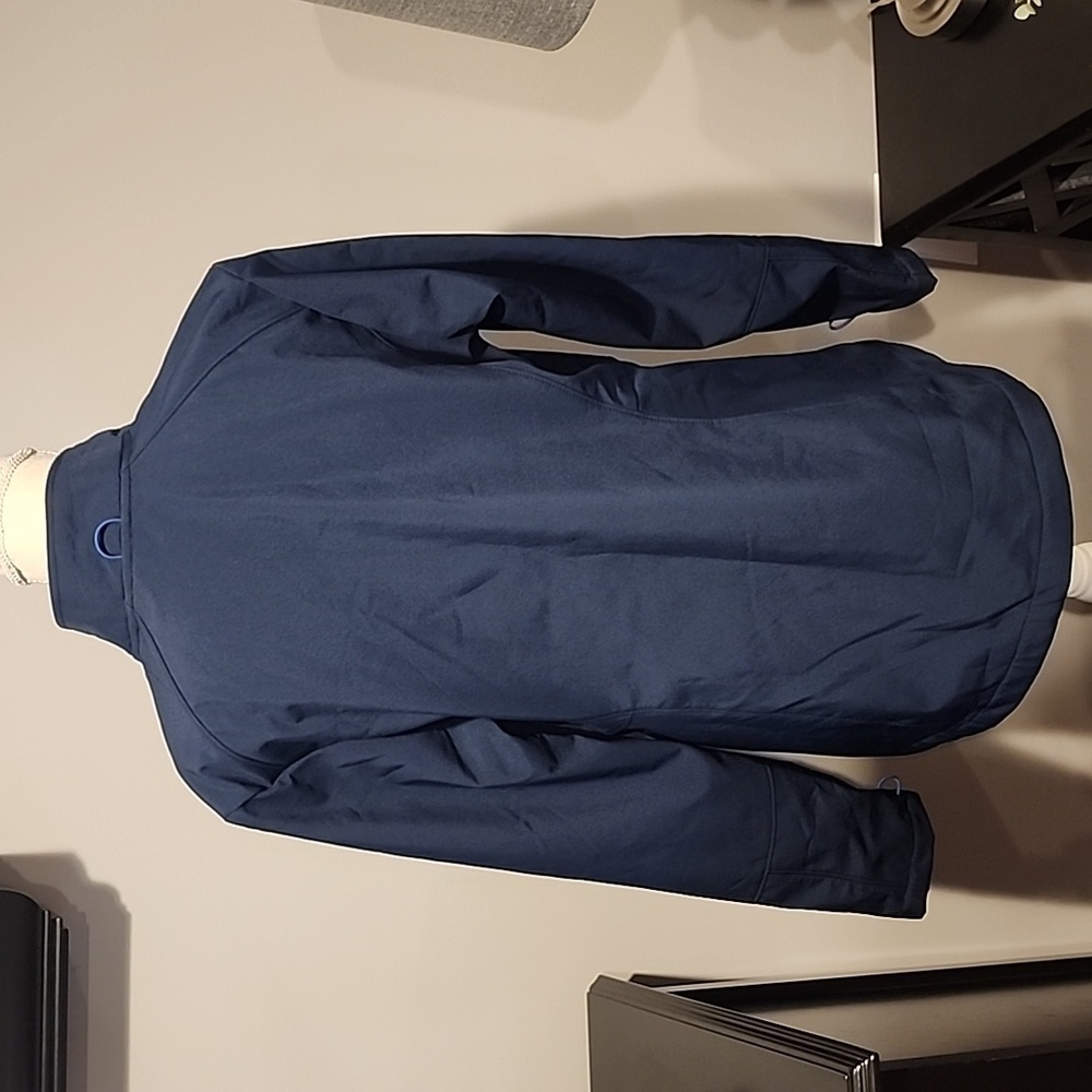Eddie Bauer navy blue zip up jacket size XL bust 22 in. length 26 in. - Picture 4 of 10